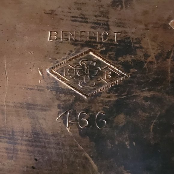 Vintage American Art Nouveau Gilt Metal Jewel Casket/ Jewelry Box by Benedict - Picture 8 of 8